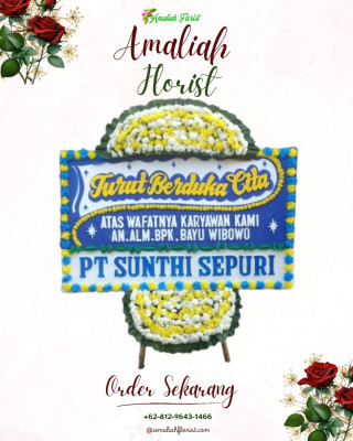 Papan Bunga Duka di Tipar